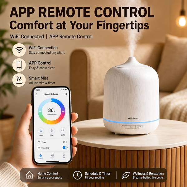 上饶人体感应智能WiFi香薰机 上饶 感应喷香智能香薰机产品实拍 — 智能WiFi香薰场景