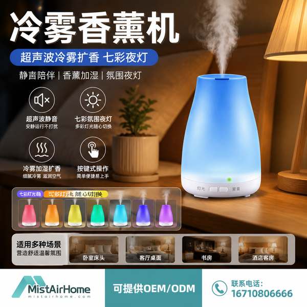 驻马店便携迷你冷雾香薰机 驻马店便携迷你冷雾香薰机产品实拍 — 冷雾香薰场景