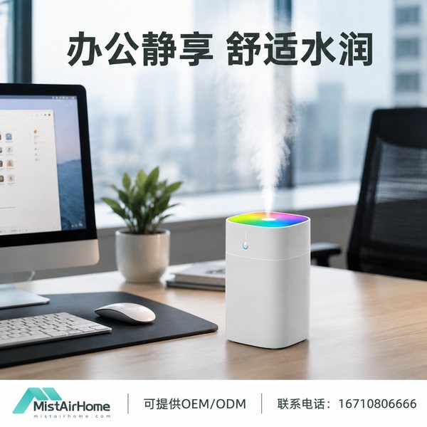 酒泉静音卧室加湿器 酒泉家用加湿器产品实拍 — 静音加湿应用场景
