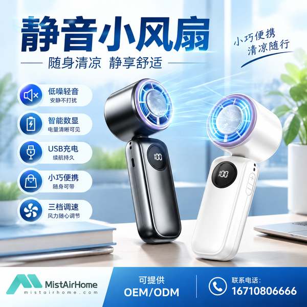 江门广东冰敷制冷静音小风扇哪家好？半导体制冷冰感方案与厂家直供指南
