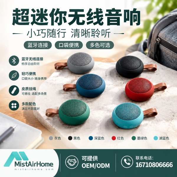 兰州甘肃出口迷你无线音响哪家好？OEM外贸出海方案与厂家直供指南