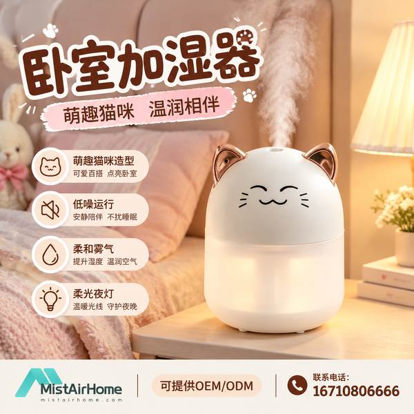 兰州企业行政部门桌面迷你超声波加湿器采购项目现场 — 卧室加湿器批量上线