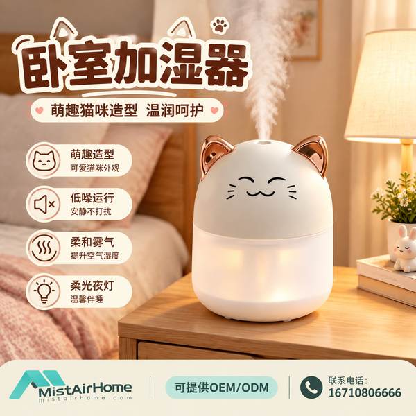 兰州甘肃卧室桌面加湿器哪家好？床头柜高颜值方案与厂家直供指南