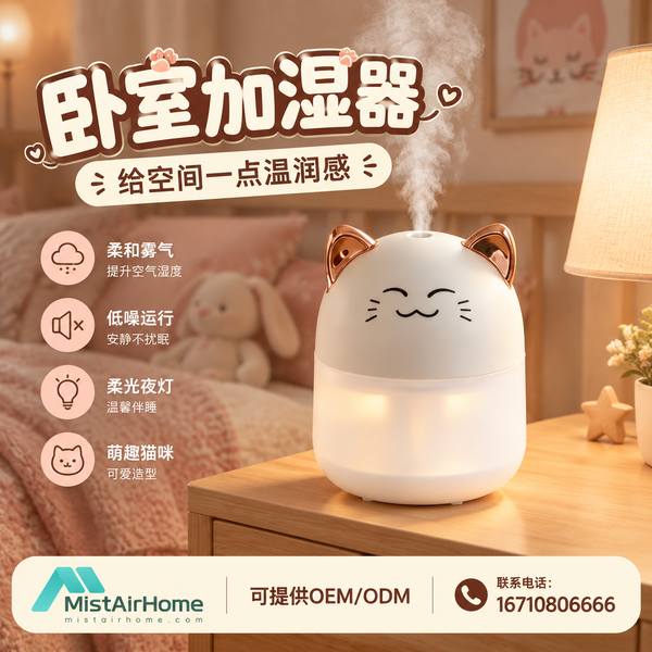 贵港高校后勤桌面迷你超声波加湿器采购项目现场 — 卧室加湿器批量上线