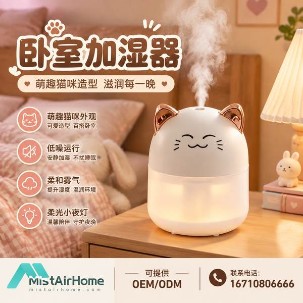 娄底电商自营平台大容量立式超声波加湿器采购项目现场 — 卧室加湿器批量上线