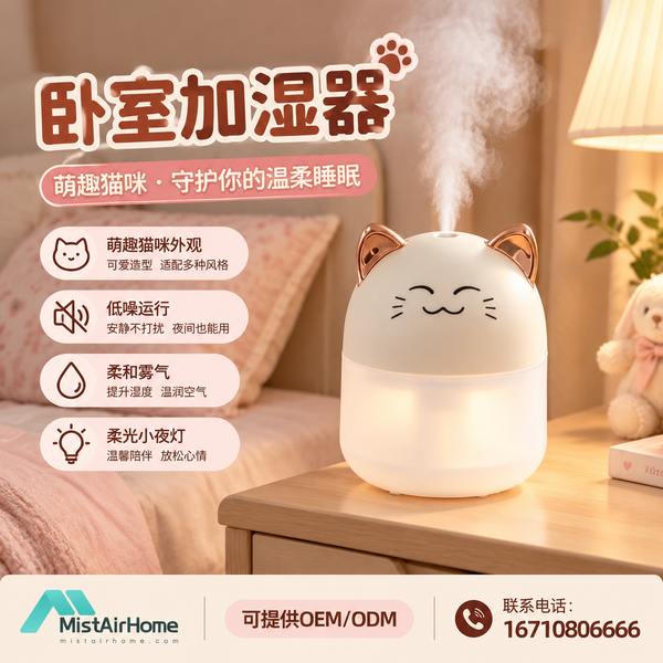 宜春企业行政部门桌面迷你超声波加湿器采购项目现场 — 卧室加湿器批量上线