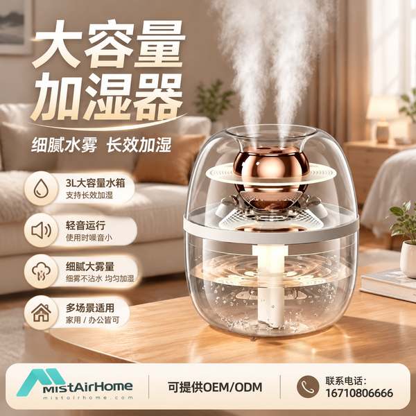 石嘴山家居小家电进口商对接6L大容量上加水加湿器源头厂家项目现场 石嘴山家居小家电进口商对接6L大容量上加水加湿器源头厂家现场 — 大容量加湿器出口合作