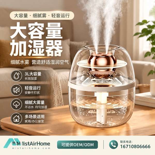 苏州小家电进口商对接6.8L大容量静音加湿器源头厂家项目现场 苏州小家电进口商对接6.8L大容量静音加湿器源头厂家现场 — 大容量加湿器出口合作