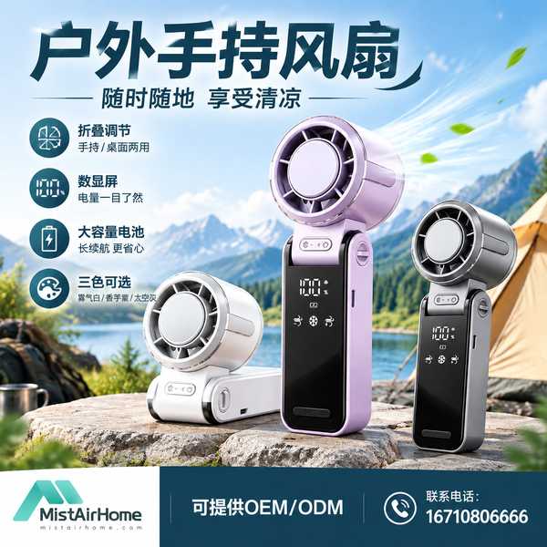 荆门电商平台自营数显无级调速手持风扇批量采购项目现场 荆门电商平台自营数显无级调速手持风扇采购项目现场 — 户外手持风扇批量上线