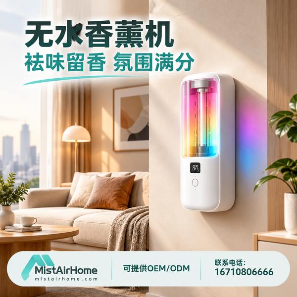 清远跨境出口无水香薰机实景 跨境出口无水香薰机 清远实景 - 清远跨境出口无水香薰机:万霖香氛实验室雾化曲线与静音指标联调一次性跑通
