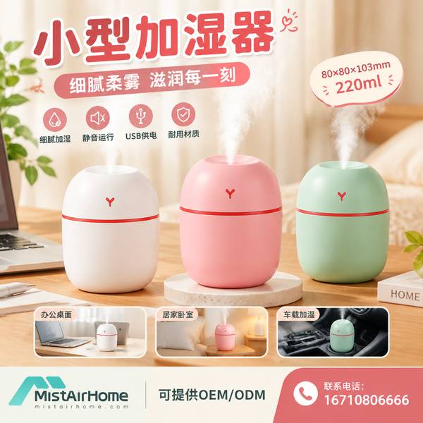 曲靖家电品牌选品担当对接车载加湿器源头厂家现场 — 小型加湿器出口合作