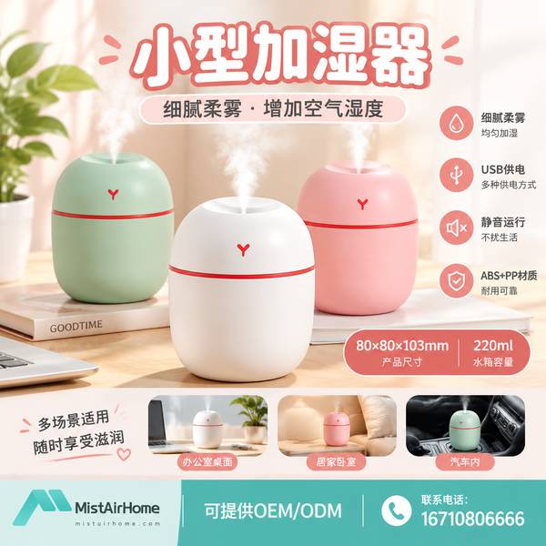 滁州安徽小型加湿器哪家好？OEM跨境B端供货方案与厂家直供指南
