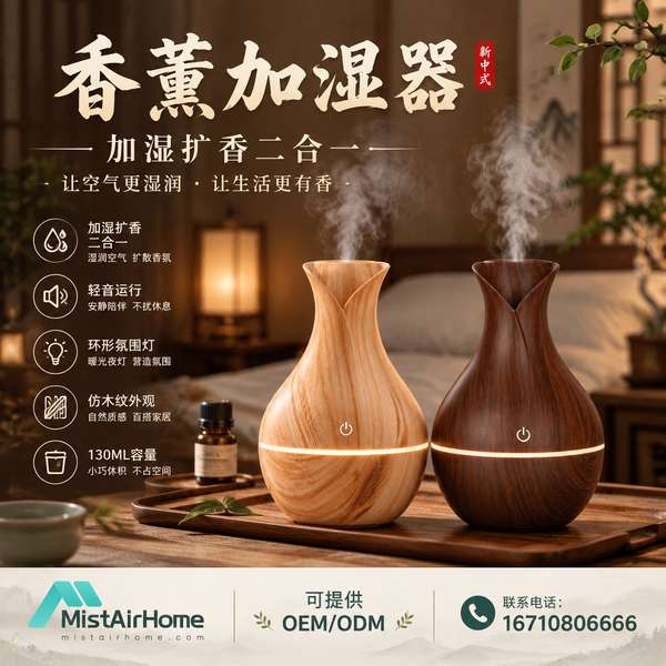 宁德福建大容量香薰加湿器哪家好？整日长效扩香加湿方案与厂家直供指南