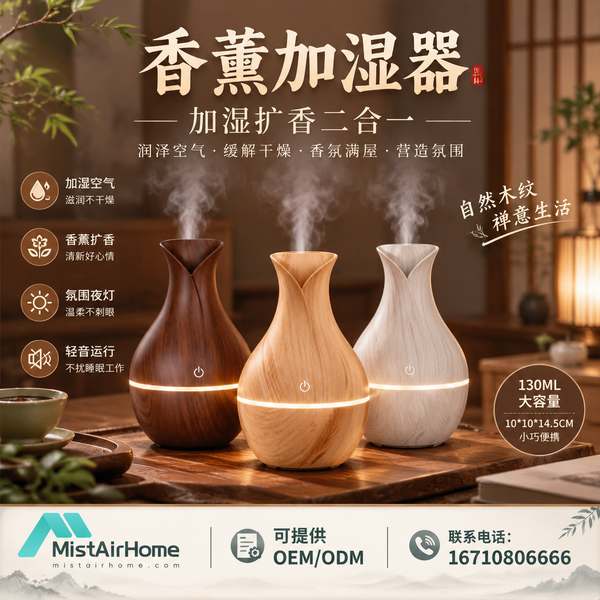 宁德福建静音香薰加湿器哪家好？睡眠级低噪香薰方案与厂家直供指南